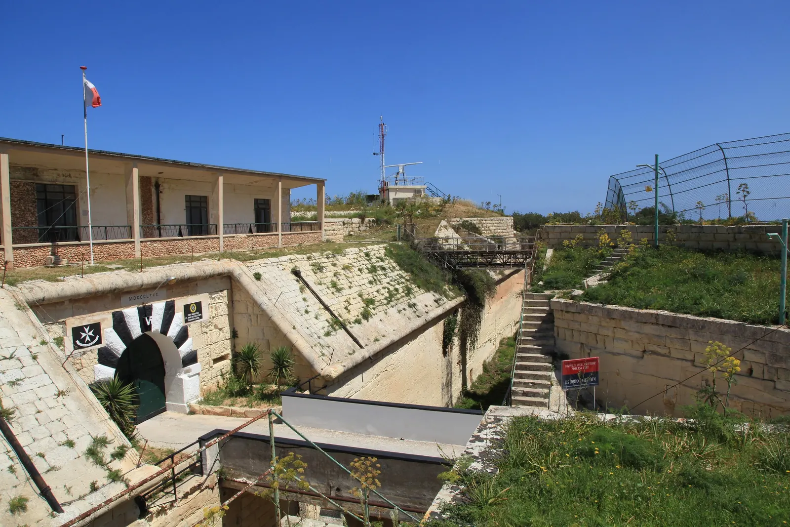 The entrance to Fort Madliena