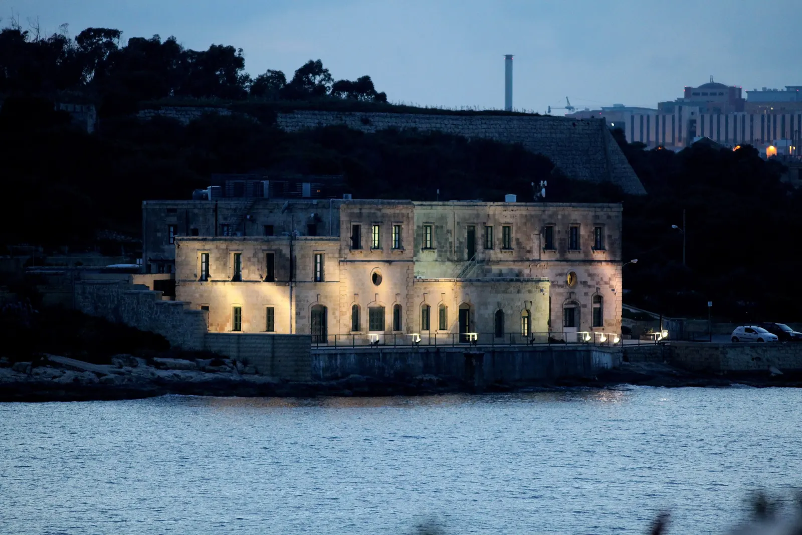 The Lazzaretto on Manoel Island at dusk