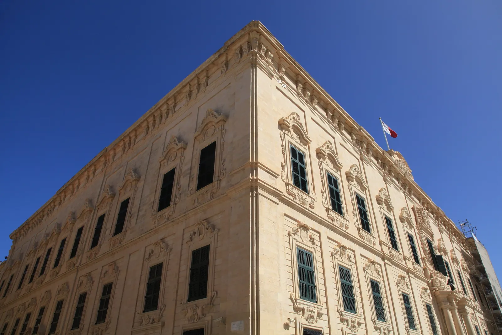 Auberge de Castille on Merchants Street, Valletta