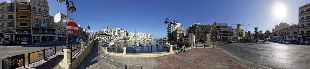 Spinola Bay from St George’s Road, St Julian’s