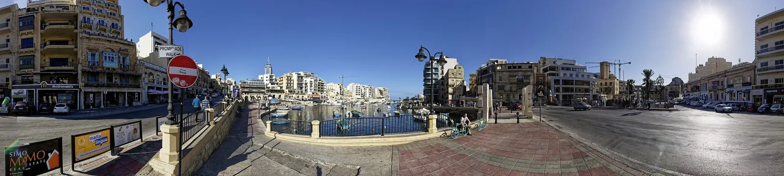 Spinola Bay from St George’s Road, St Julian’s