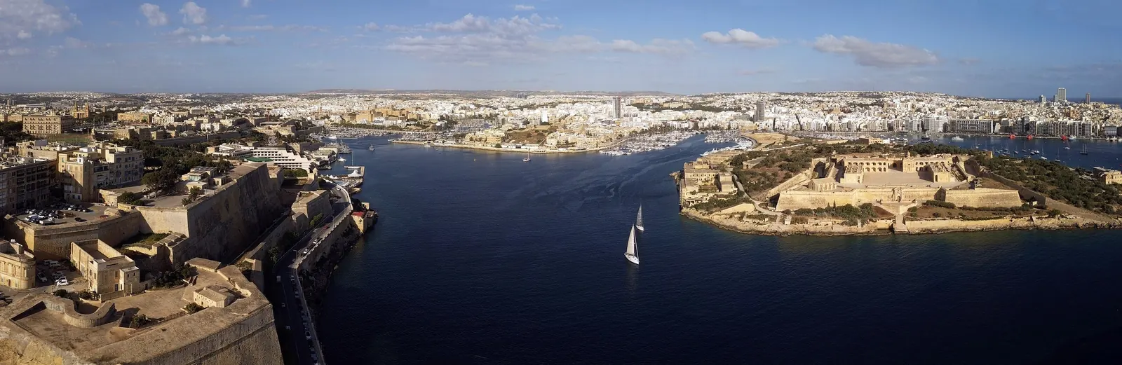 Valletta and Manoel Island from the air