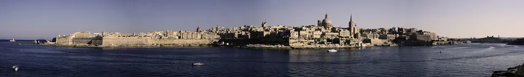 Valletta and the harbour seen from Manoel Island