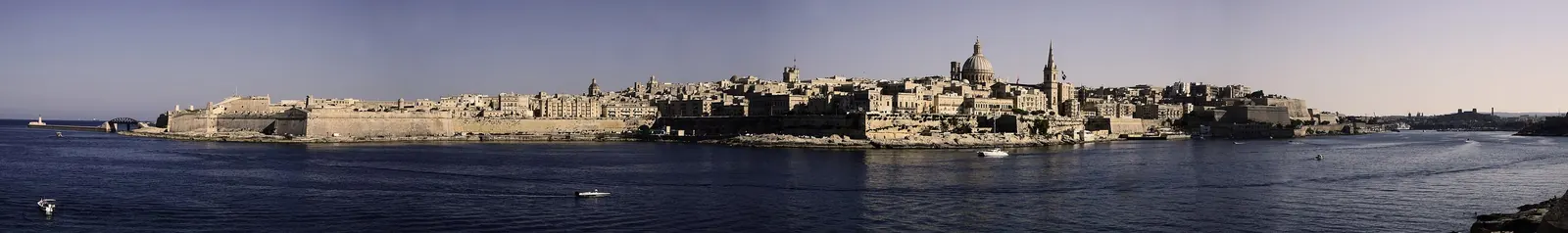 Valletta and the harbour seen from Manoel Island