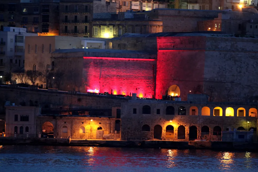 Valletta’s streets seen from Tigné Point