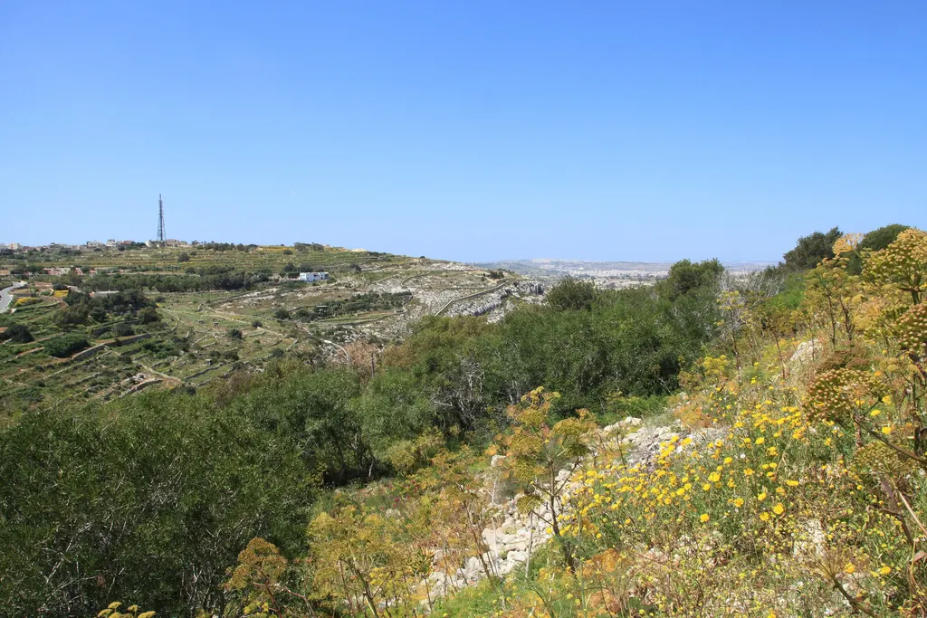 Wied id-Dis, the valley between Għargħur and Swieqi