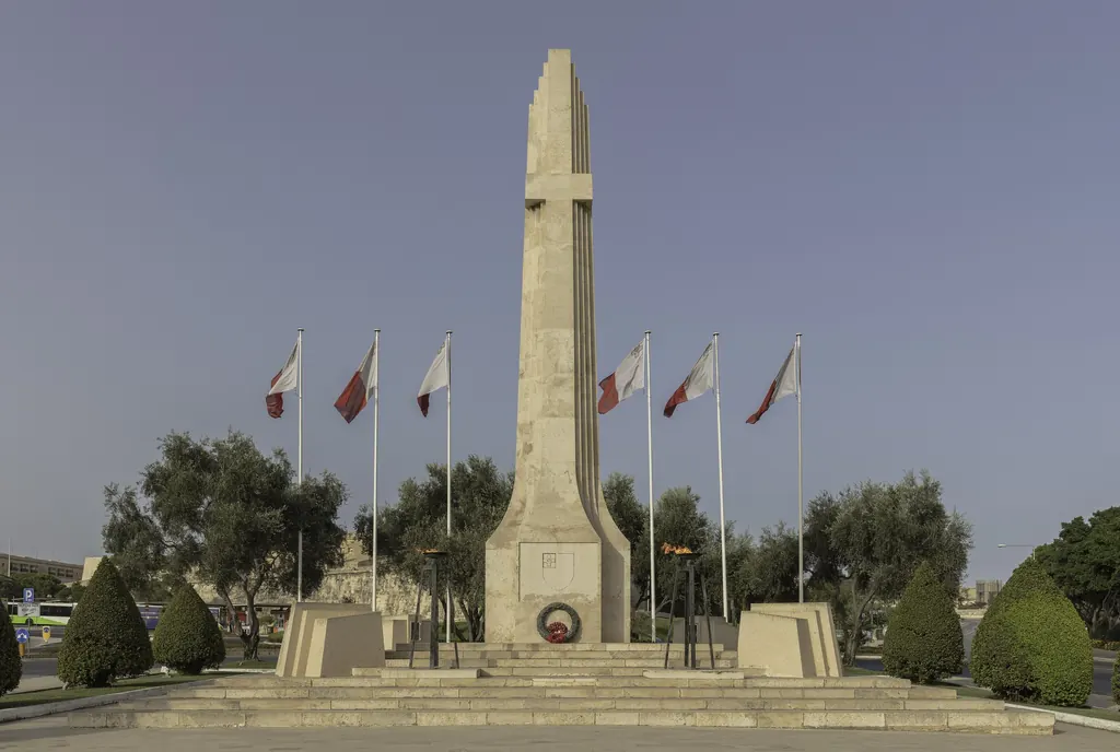 The War Memorial in neighbouring Floriana