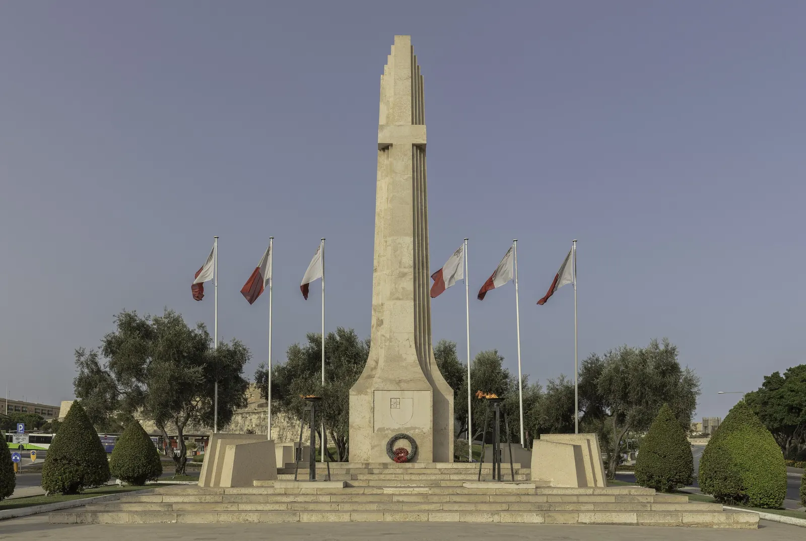 The War Memorial in neighbouring Floriana