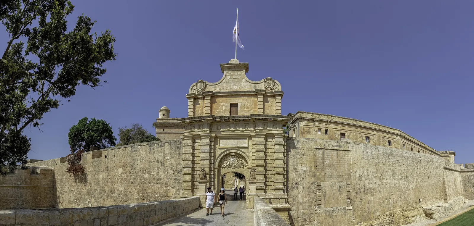 The main gate of Mdina, next to Mtarfa