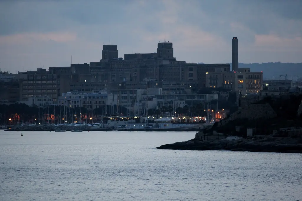 Pietà seen across Marsamxett Harbour from Tigné Point