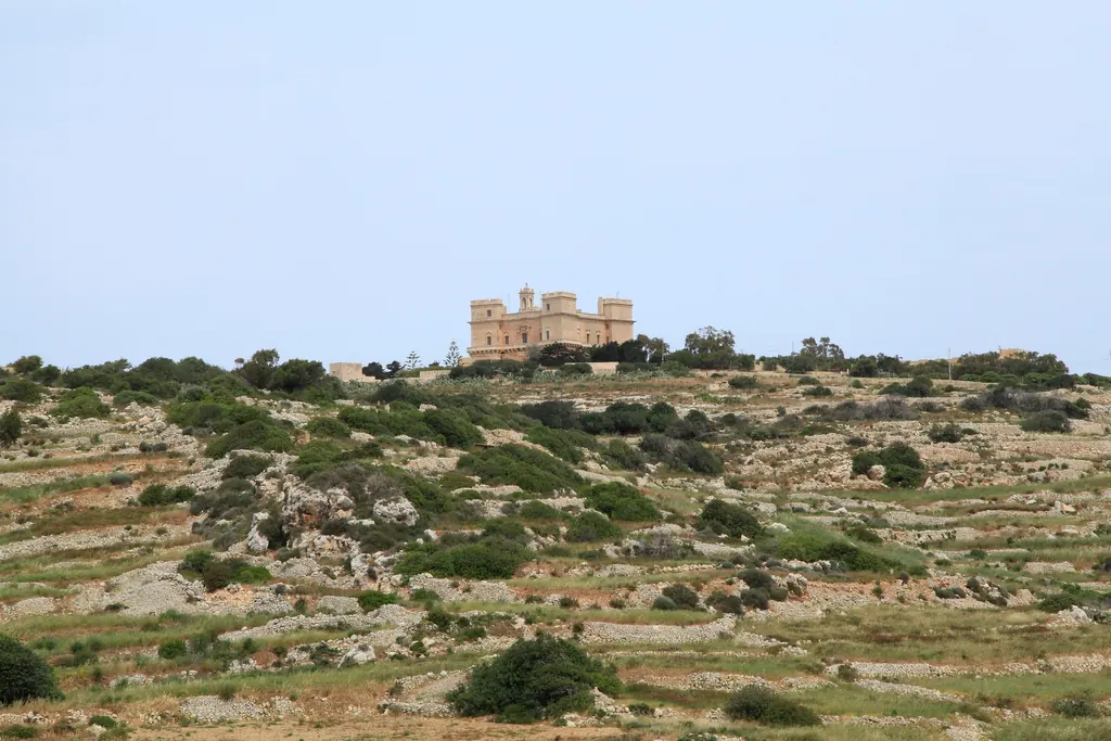 View from Xemxija across St Paul’s Bay towards Selmun
