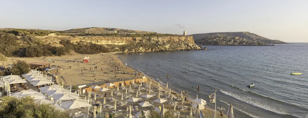 Golden Bay on Malta’s north-west coast