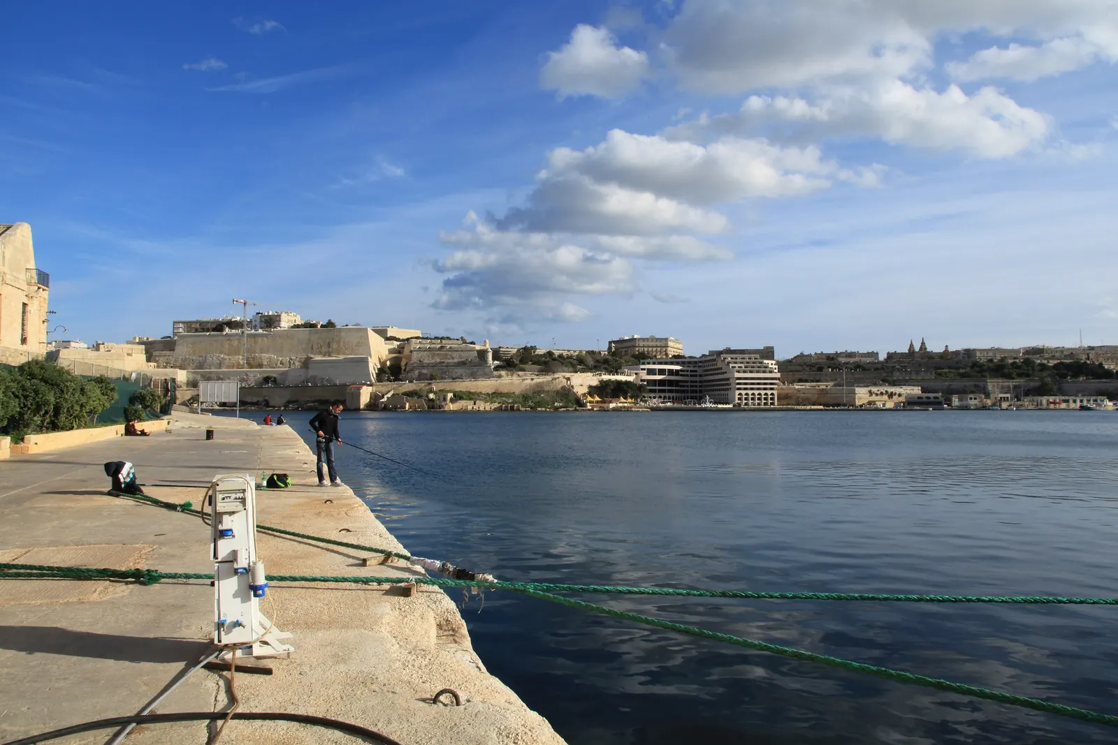 Manoel Island marina with Valletta beyond