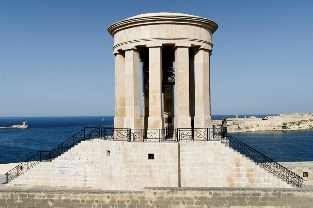 The Siege Bell Memorial in Valletta