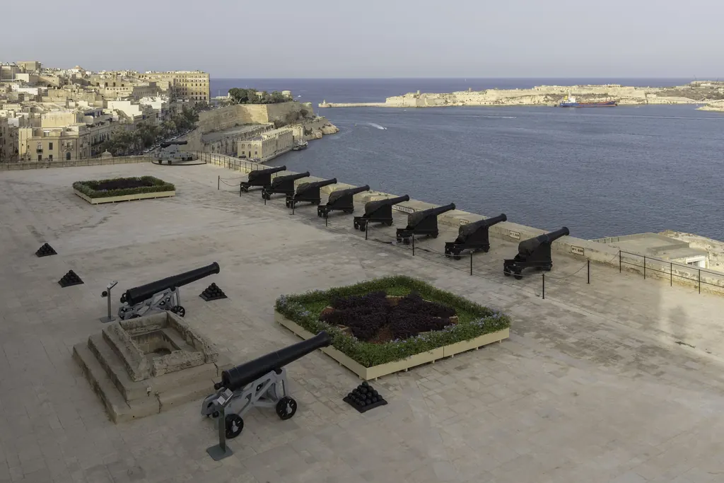 The Saluting Battery overlooking the Grand Harbour