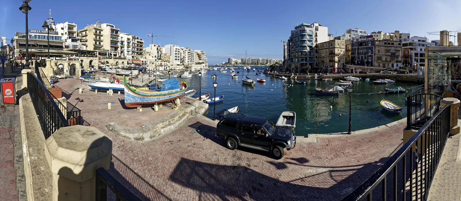 Panorama of Spinola Bay in St Julian’s