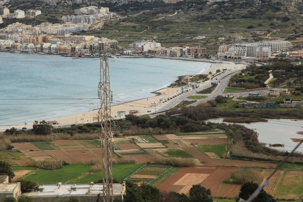 Mellieħa Bay seen from St Agatha’s Tower