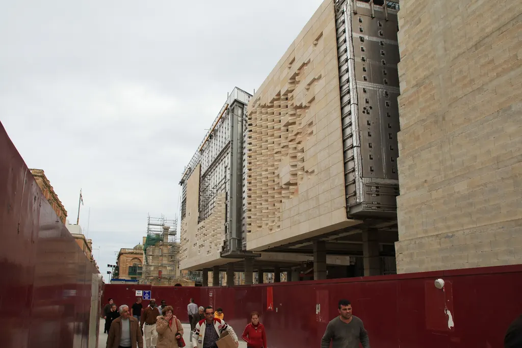 The Parliament building in Valletta