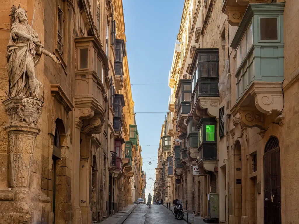 St Christopher Street in Valletta