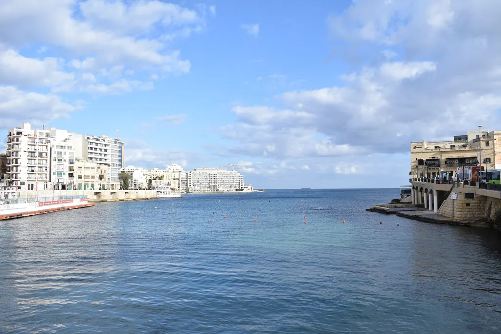 Balluta Bay and the St Julian's seafront