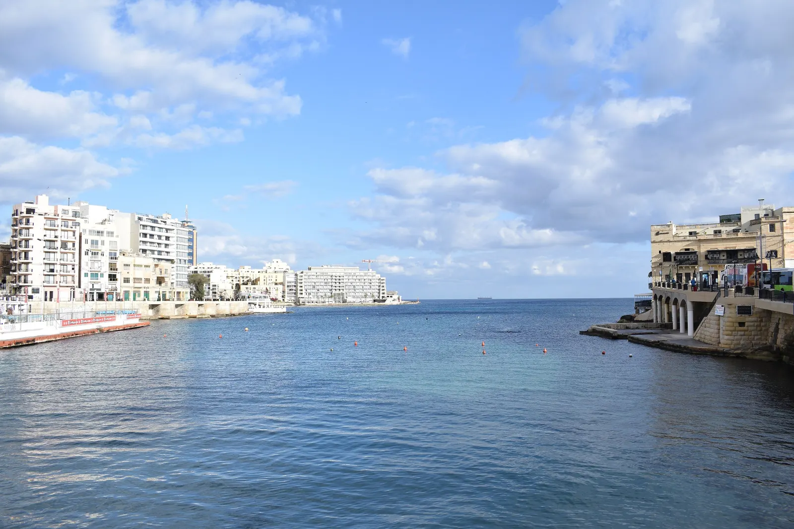 Balluta Bay and the St Julian's seafront