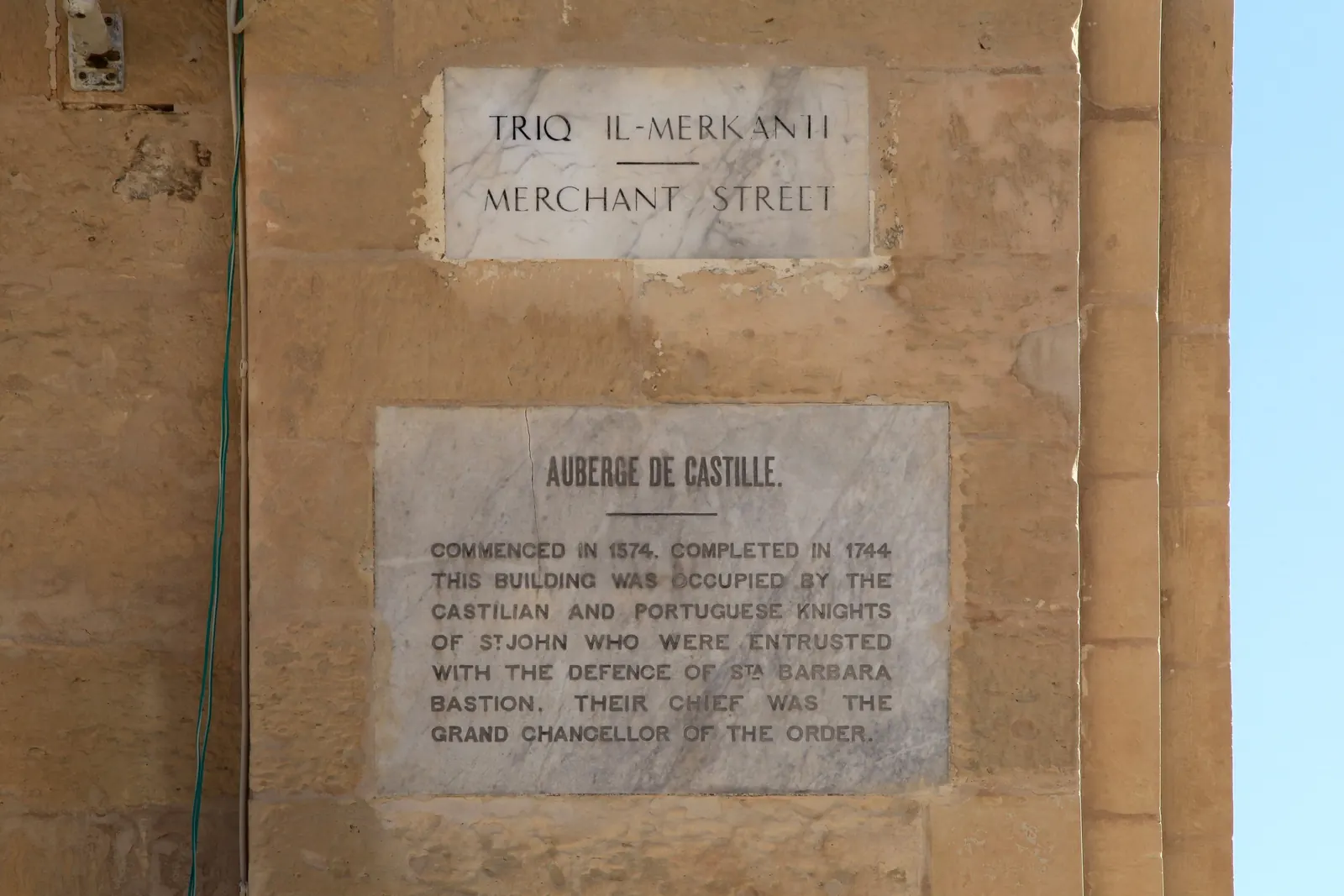 Auberge de Castille on Merchants Street, Valletta