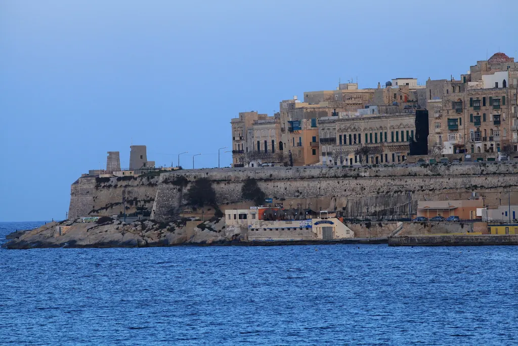 Valletta’s Marsamxett side seen from Ta’ Xbiex