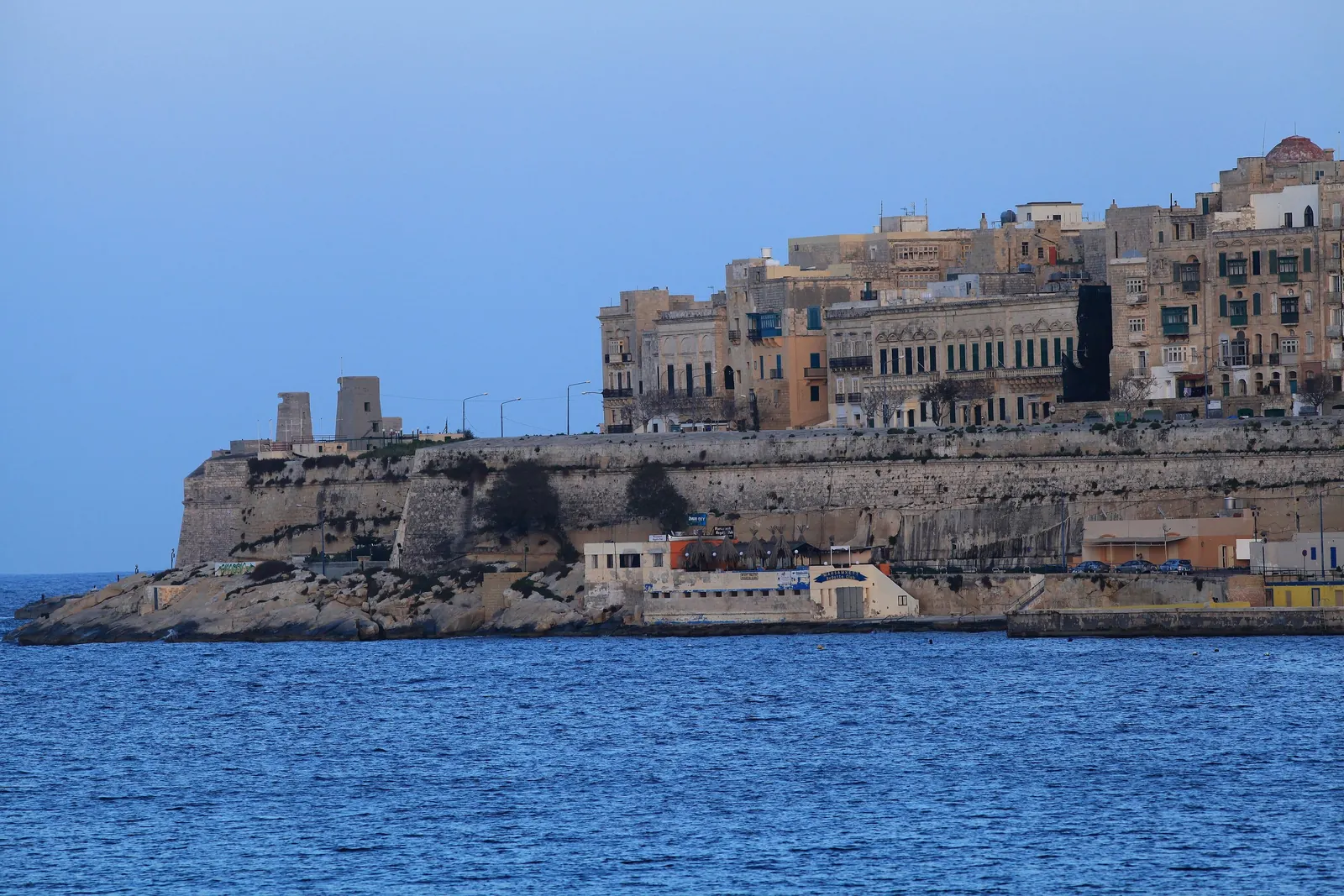 Valletta’s Marsamxett side seen from Ta’ Xbiex