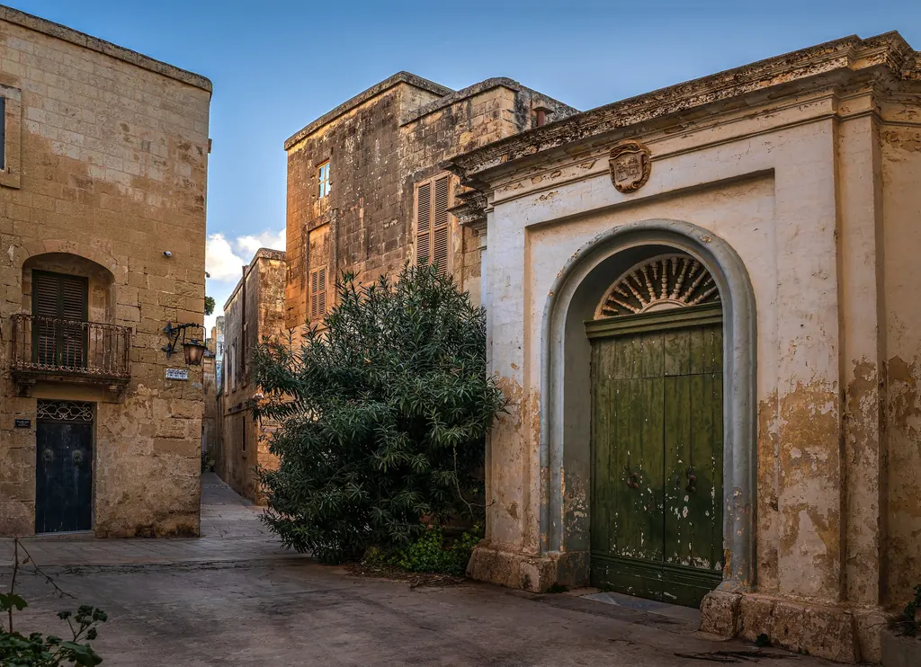 A historic palazzo doorway in Mdina